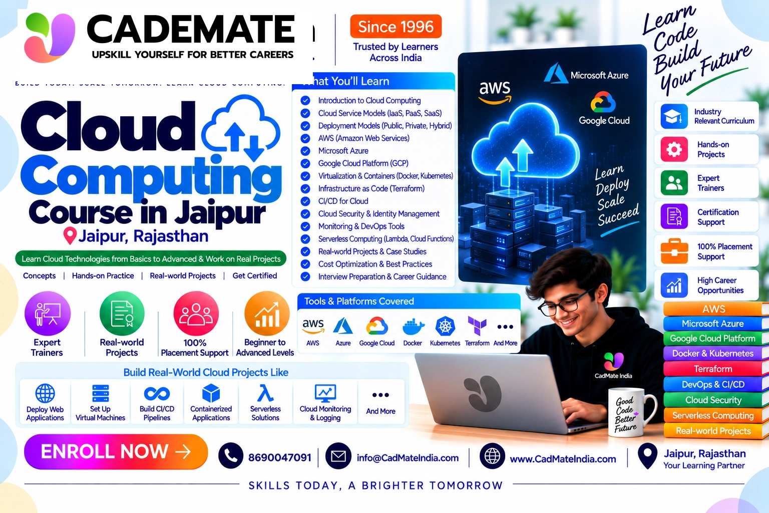 Cloud Computing course in Jaipur at CadMate India